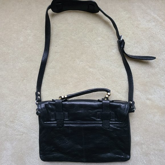 EUC orYANY Leather Briefcase Messenger Bag Black - Picture 7 of 11